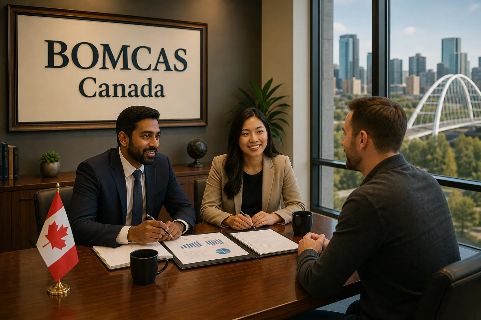 BOMCAS Canada client consultation with Canadian business owner